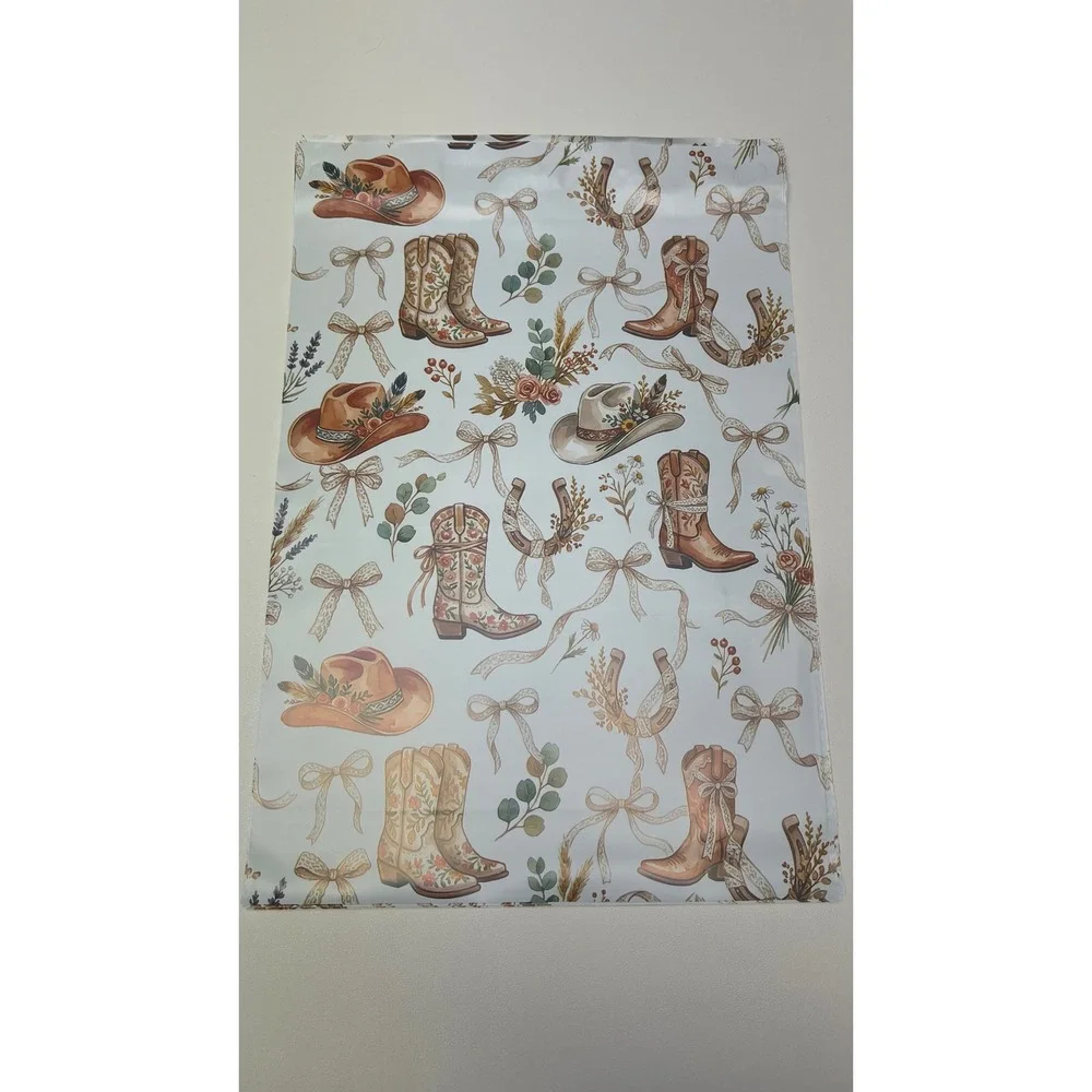135pc Western Cowgirl Shipping Bundle 10x13 Poly Mailers Thank You Cards Trendy
